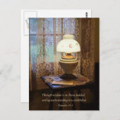 箴言24 3知恵によって築かれた家 ポストカード (正面/裏面)