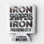 箴言27-17鉄は鉄を研ぐ 缶クーラー (裏面)