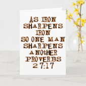 箴言27:17 カード (黄色い花)