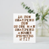 箴言27:17 ポストカード (スタンド正面)