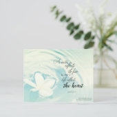 箴言27:19 – 水が顔を表す ポストカード (スタンド正面)