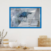 箴言27:8聖なる書物、 経典ポスター ポスター (キッチン)