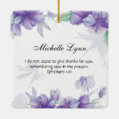 箴言27:9甘い友情が魂をリフレッシュ セラミックオーナメント (裏面)