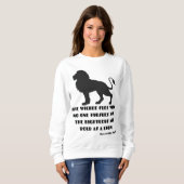 箴言28:1聖書の詩引用文KJV女の子 スウェットシャツ (正面フル)