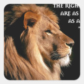 箴言28:1 スクエアシール (正面)