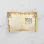 箴言29:25人の聖句への恐れ ノートカード (内部)