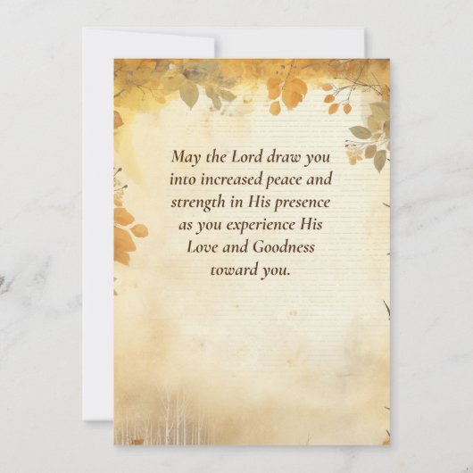 箴言29:25人の聖書への恐怖Verse Flat Card (裏面)