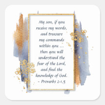 箴言2:1,5わたしの子よもしり、わたしの言葉を受け取れ