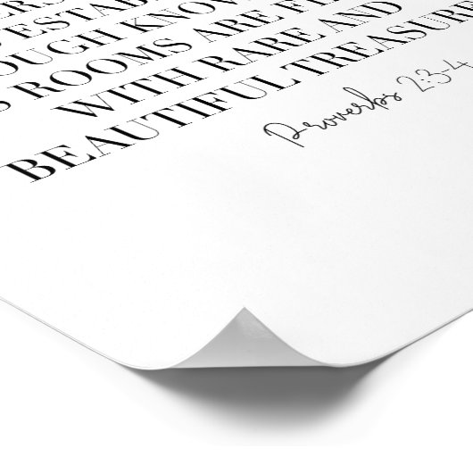 箴言2:3-4 ポスター (角)