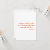 箴言30:5聖書の聖句聖なる書物、 経典平文 カード (正面/裏面インサイチュ)