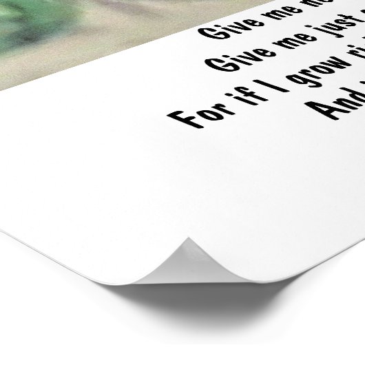 箴言30:8-9 ポスター (角)