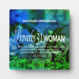箴言31クリスチ感動的アン フォトプラーク