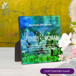 箴言31クリスチ感動的アン フォトプラーク