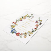 箴言31ワイルドフラワーフォイルデスクプリント 箔シーズンカード (回転した状態)