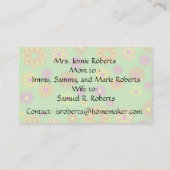 箴言31女の母カードgroovy呼び出しモダン コーリングカード (裏面)