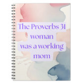 箴言31女は働く母だった ノートブック (正面)