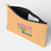 箴言31女キリスト教信仰 アクセサリーポーチ (見開き)