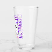 箴言31女パープルハートクリスチャン飲み タンブラーグラス (左)