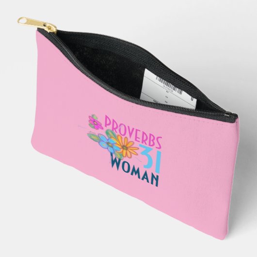 箴言31女性フローラ信仰 アクセサリーポーチ (見開き)