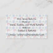 箴言31女性ママ呼び出しカードハウスカーバイク コーリングカード (裏面)