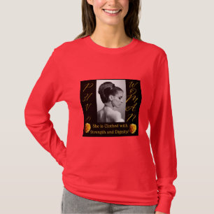 箴言31女赤長袖Tシャツ Tシャツ