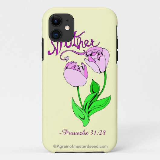 箴言31母の日 Case-Mate iPhoneケース (裏面)