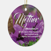 箴言31母 |フローラモダンクリスチャン セラミックオーナメント (左)