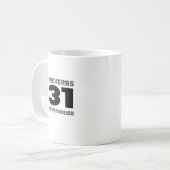 箴言31章のパワーハウス - コーヒーマグカップ (正面左)