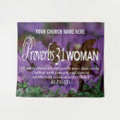 箴言31章の女性 キリスト教教会 タペストリー (正面(横))