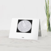 箴言31章25節、母の日、白デイジーカスタム カード (裏面)