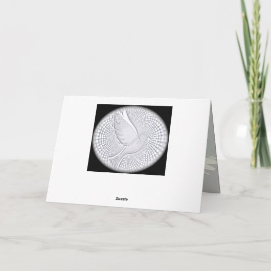 箴言31章25節、母の日、白デイジーカスタム カード (裏面)