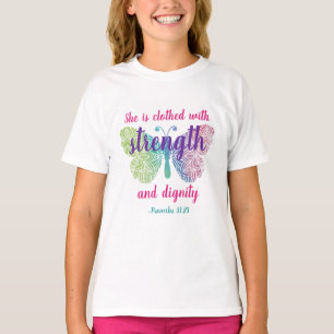 箴言31章25節 Tシャツ
