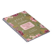 箴言31章 オリーブの花の祈りのジャーナルノート ノートブック (右側)