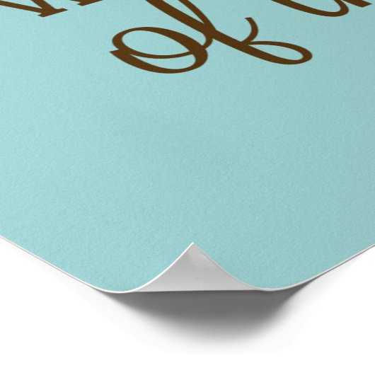 箴言31章 – 強さと尊厳の茶色の服 ポスター (角)