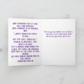 箴言31章 母の日の折りたたみ式グリーティングカード カード (内部)