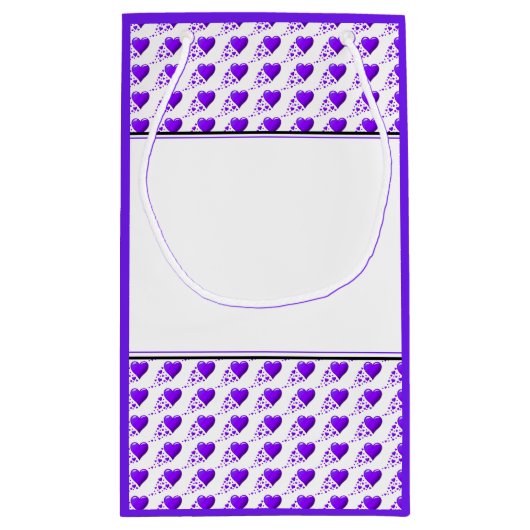 箴言31紫ハート母の日ありがとう スモールペーパーバッグ (裏面)