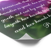 箴言31集～ Pro 31:18-19 ポスター (角)