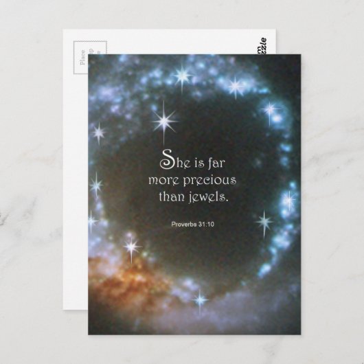 箴言31:10 ポストカード (正面/裏面)