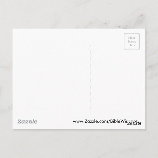 箴言31:10 ポストカード (裏面)