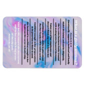 箴言31:10-31クリスチャン女性概要 マグネット (横)