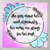 箴言31:17 ポスター (正面)