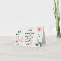 箴言31:25彼女は強い服を着ている