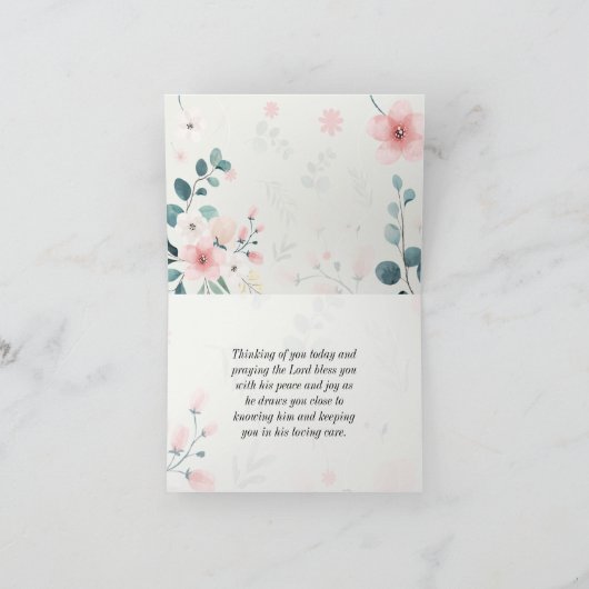 箴言31:25彼女は強い服を着ている カード (内部)