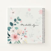 箴言31:25彼女は強い服を着ている ノートブック (裏面)