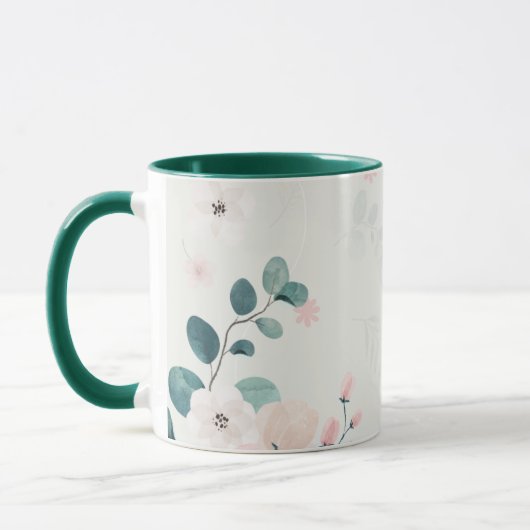 箴言31:25彼女は強い服を着ている マグカップ (左)