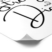 箴言31:25彼女は聖書の節の花を着ている ポスター (角)