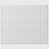 箴言31:25花のバイブル聖句シームレスパターン ラッピングペーパー (フラット)