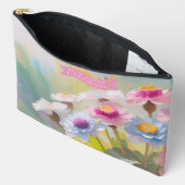 箴言31:25，聖書の聖句マザーズ，デイジー アクセサリーポーチ (見開き)