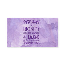 箴言31:25-26呼び出しカード，メモを渡す，