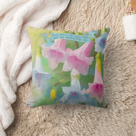 箴言31:29スピリチュアル信仰引用文ナナギフト クッション (ブランケット)